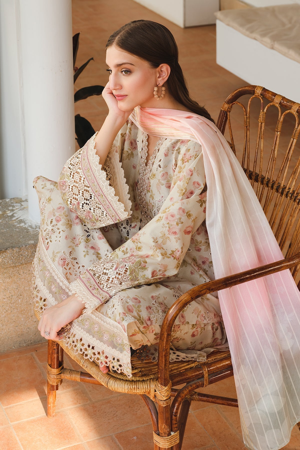 BAROQUE | EMBROIDERED PRINTED LAWN UF-656