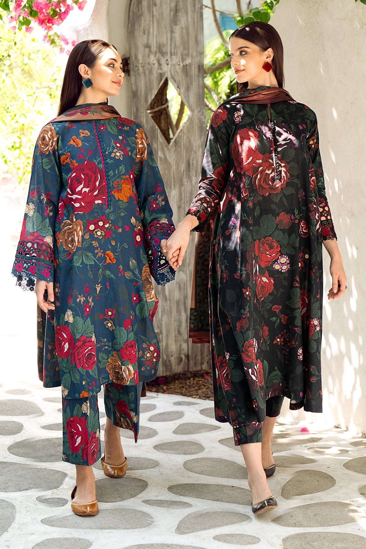 BAROQUE | EMBROIDERED PRINTED LAWN UF-548