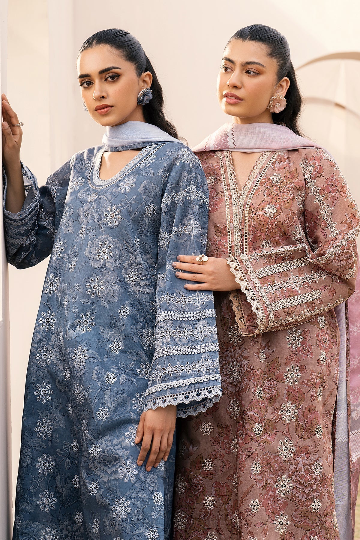 BAROQUE | EMBROIDERED PRINTED LAWN UF-602