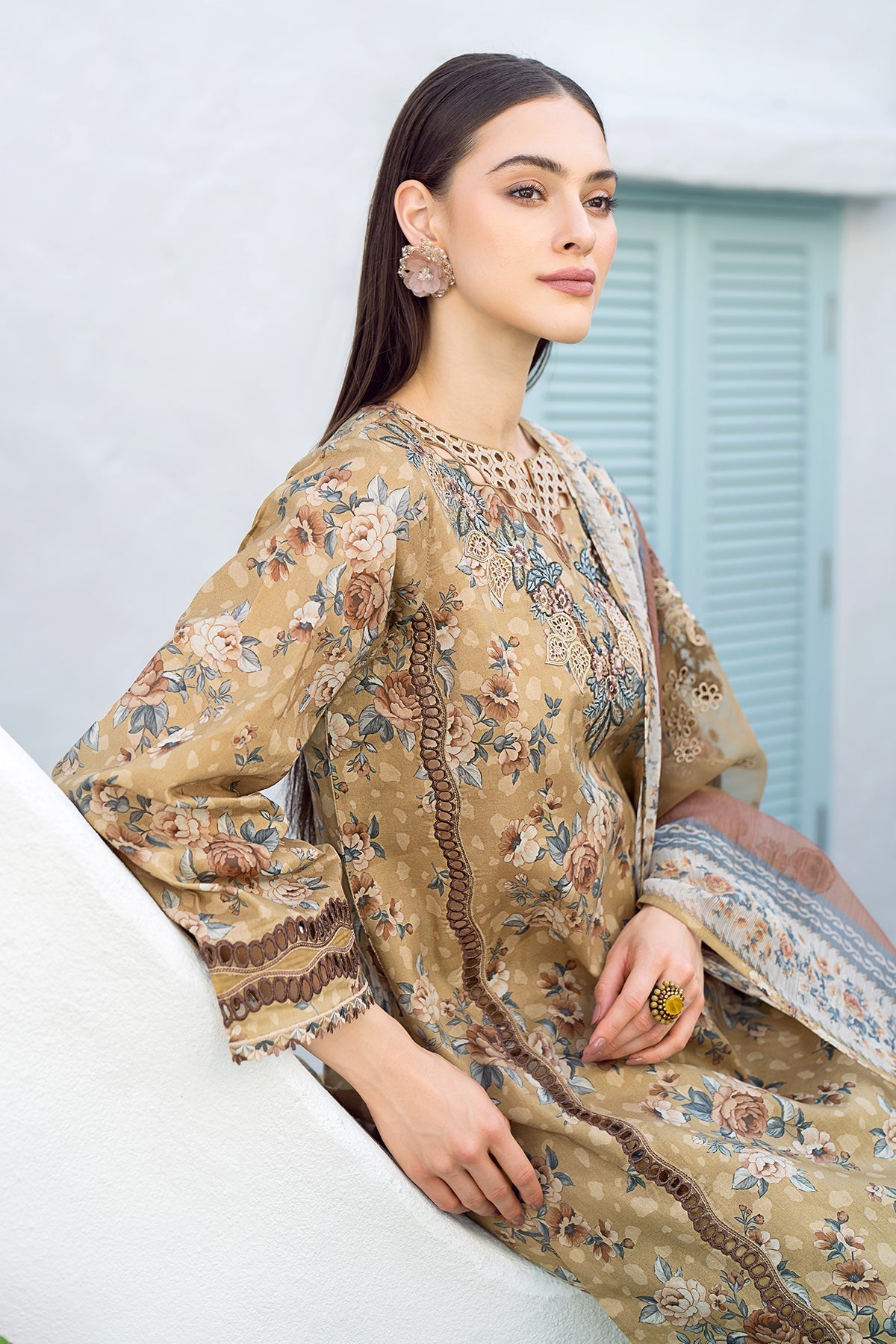 BAROQUE | EMBROIDERED PRINTED LAWN UF-553