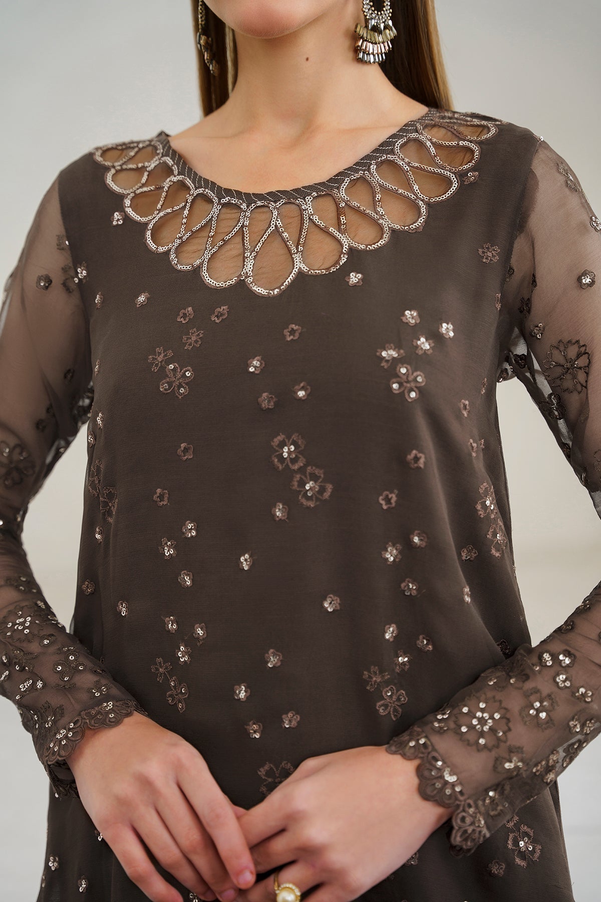 BAROQUE | EMBROIDERED CHIFFON UF-524