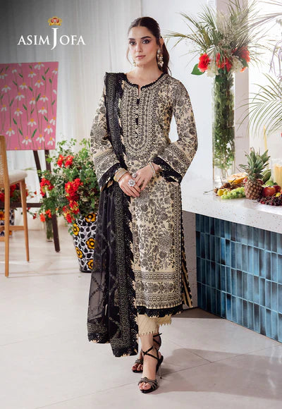 Asim Jofa | Uraan | AJUR-09 EMBROIDERED LAWN 3 PCS