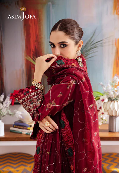 Asim Jofa | Uraan | AJUR-04 EMBROIDERED LAWN 3 PCS