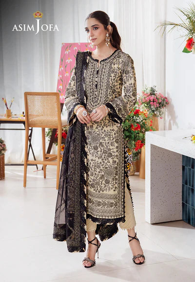 Asim Jofa | Uraan | AJUR-09 EMBROIDERED LAWN 3 PCS