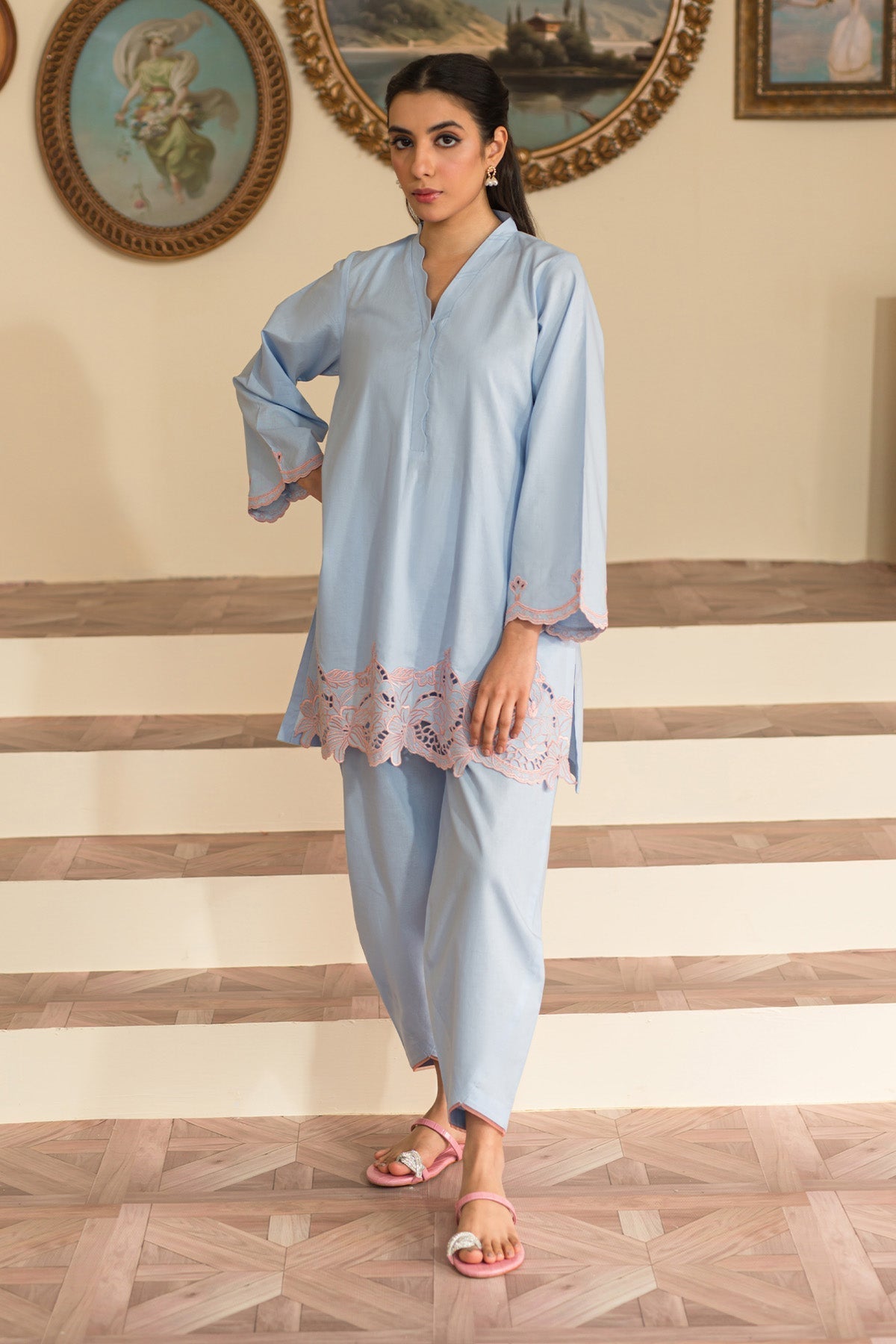 Sahar | Pret Co-Ords '24 | Glacier Blue