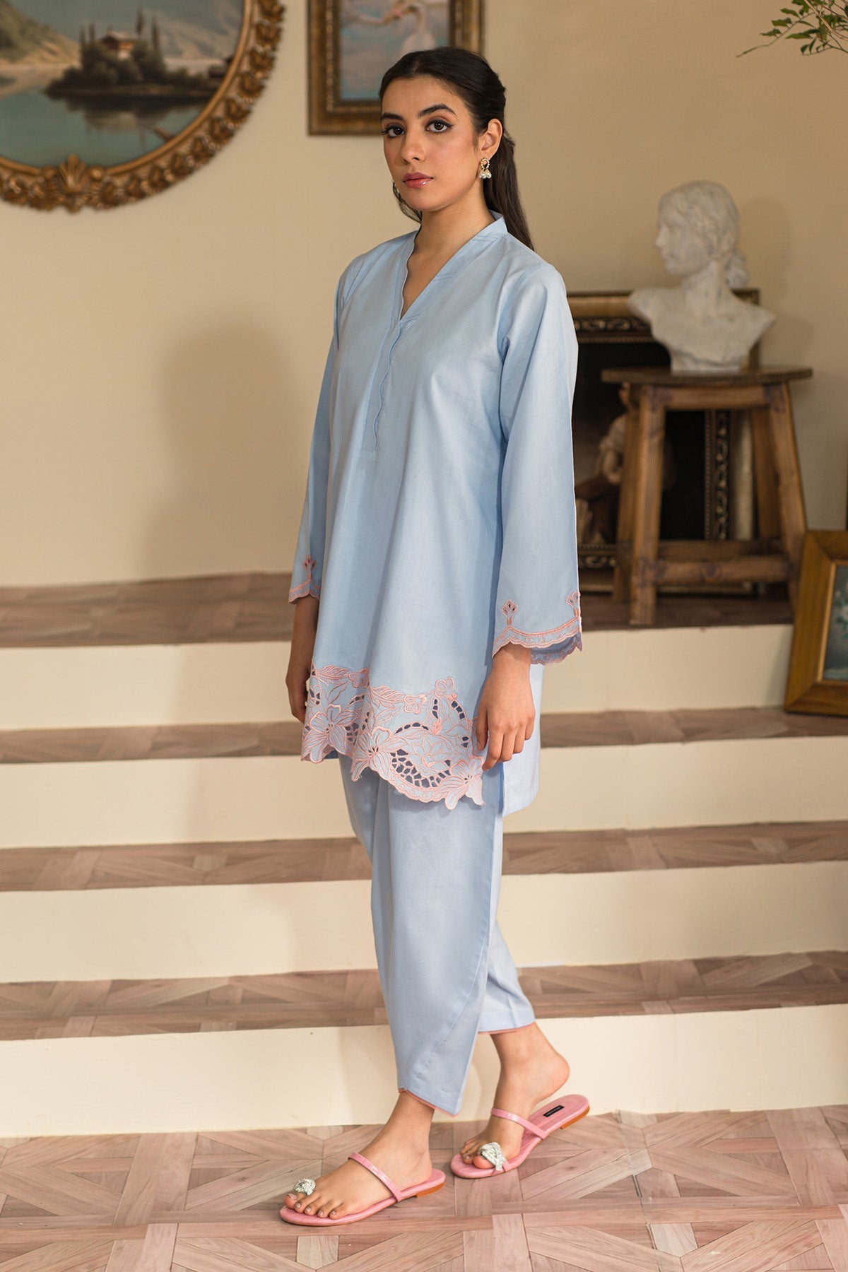 Sahar | Pret Co-Ords '24 | Glacier Blue